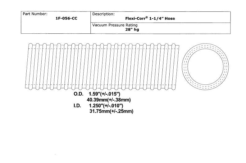 Flexi-Corr® Hose, 1-1/4" ID