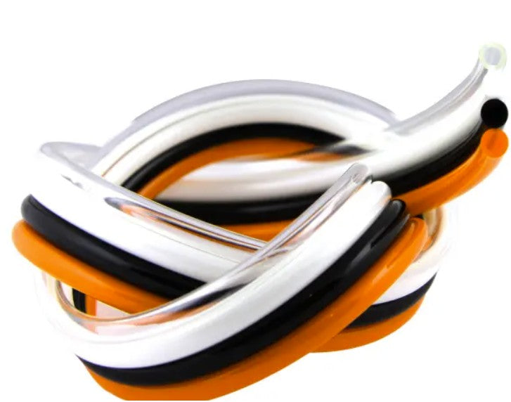 Fre-Thane 95A Multi-Colored Ribbon PUR Tubing, 6mm OD x 4mm ID, Quad Tube