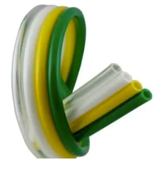 Fre-Thane 95A Multi-Colored Ribbon PUR Tubing, 8mm OD x 5mm ID, Quad Tube