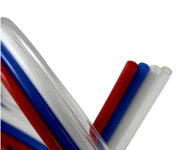 Fre-Thane 95A Multi-Colored Ribbon PUR Tubing, 1/8" OD x .066" ID, Quad Tube