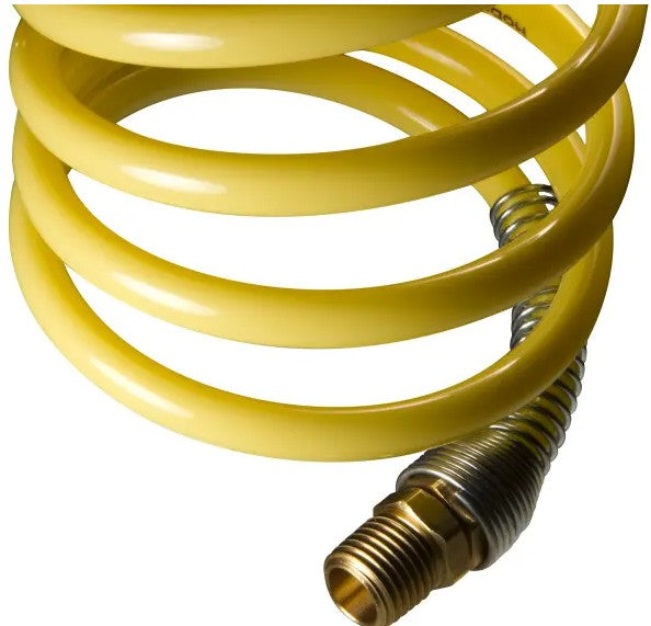 Nylon Self-Storing Coiled Hose, .250" OD x 3/16" ID