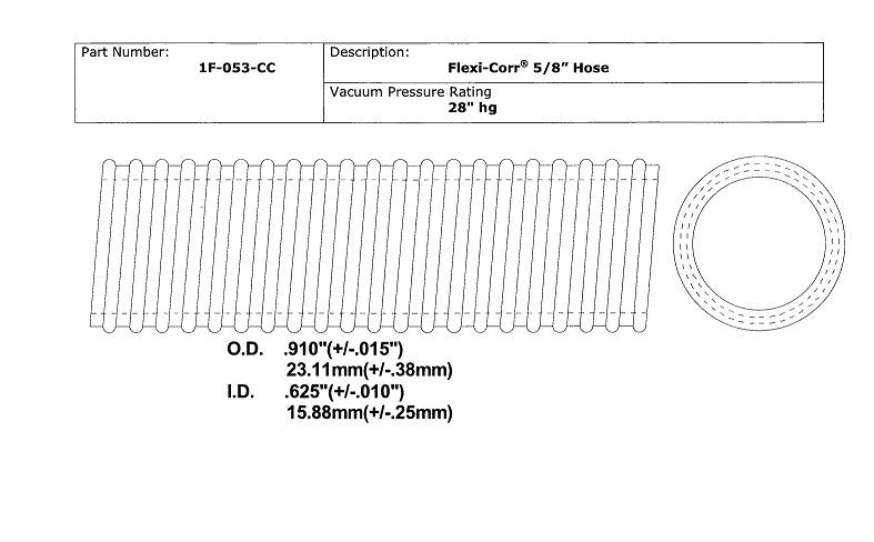 Flexi-Corr® Hose, 5/8" ID