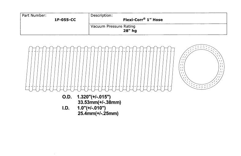 Flexi-Corr® Hose, 1" ID