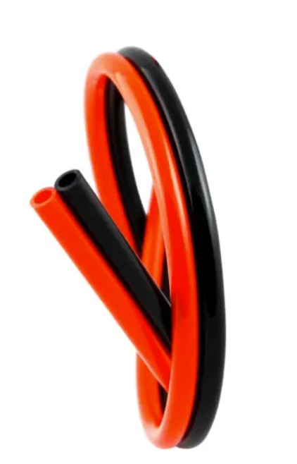 Fre-Thane 95A Multi-Colored Ribbon PUR Tubing, 6mm OD x 4mm ID, Twin