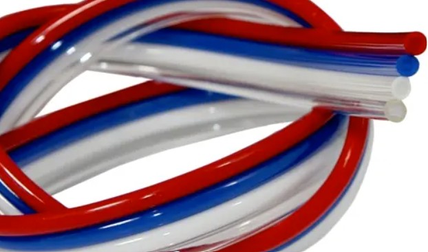 Fre-Thane 95A Multi-Colored Ribbon PUR Tubing, 5/32" OD x 3/32" ID (4mm x 2.4mm), Quad Tube