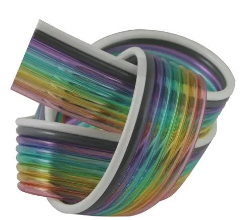 Fre-Thane 85A Multi-Colored Ribbon PUR Tubing, 1/8" OD x .066" ID, Eight Tube